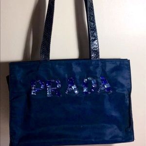 Prada Embellish Tote Bag